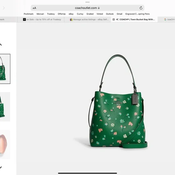 COACH Town Bucket Bag With Mystical Floral Print BRAND NEW WITH TAGS - Picture 5 of 12